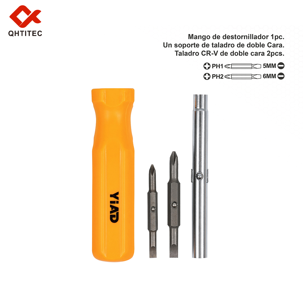 51106 螺丝刀头套装 JUEGO DE PUNTAS DE DESTORNILLADOR CON MANGO SCREWDRIVER BIT SET