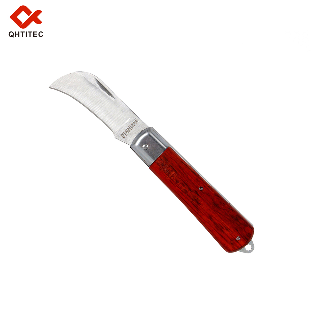 56261 剥线折叠刀 CUCHILLO ELECTRICISTA MANGO MADERA WIRE STRIPPING FOLDING KNIFE