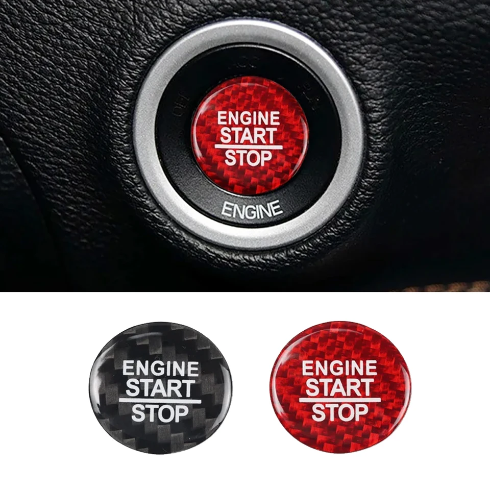 本田系列碳纤维一键启动贴（黑色）/（红色）