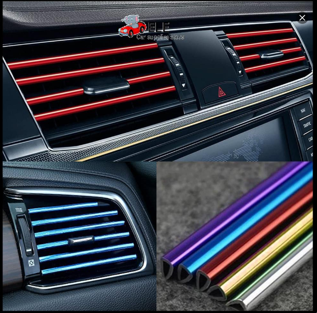 出风口装饰条-紫（8mm*200mm 10pcs）