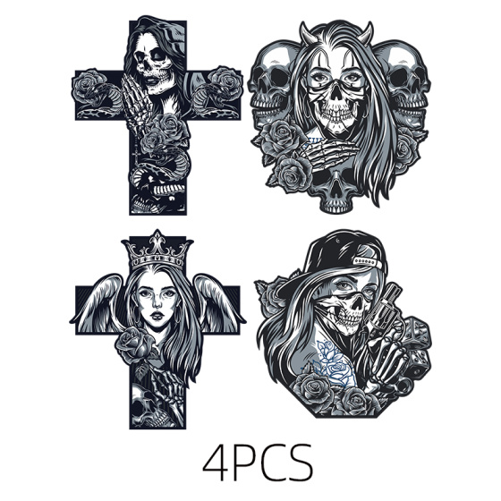 PT--001十字架女孩贴纸套装4pcs