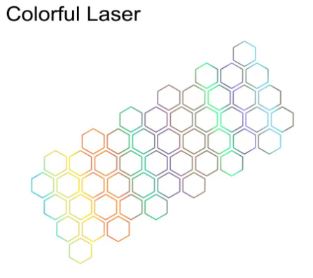 蜂巢车身贴110*45CM-黑色/镭射