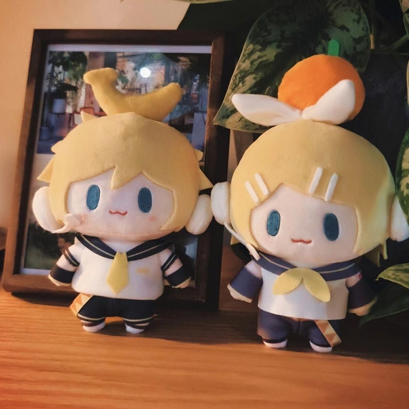 1005008634023672&nbsp; Hatsune Miku毛绒玩具钥匙扣Kagamine Len Rin背包动漫周边可爱填充娃娃包装饰女孩生日礼物