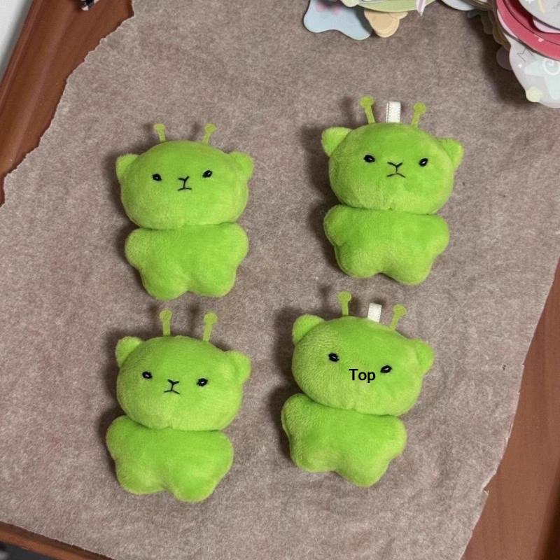 1005010452562518&nbsp; 外星猫毛绒玩具卡通毛绒公仔钥匙扣饰品创意丑萌可爱背包挂饰派对礼品