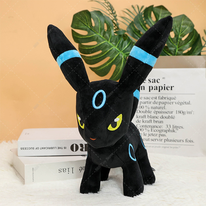 1005006128145332&nbsp; 宝可梦毛绒玩具 闪亮版 夜魔人 伊布 银伊布 火伊布 柔软毛绒玩具 大