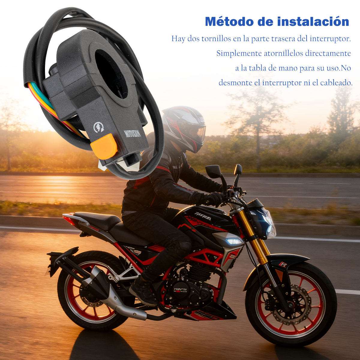 MXN0209 右开关 Interruptor derecho de motocicleta