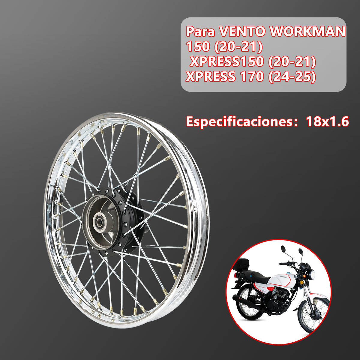 MXN0225 后网轮 RIN TRASERO