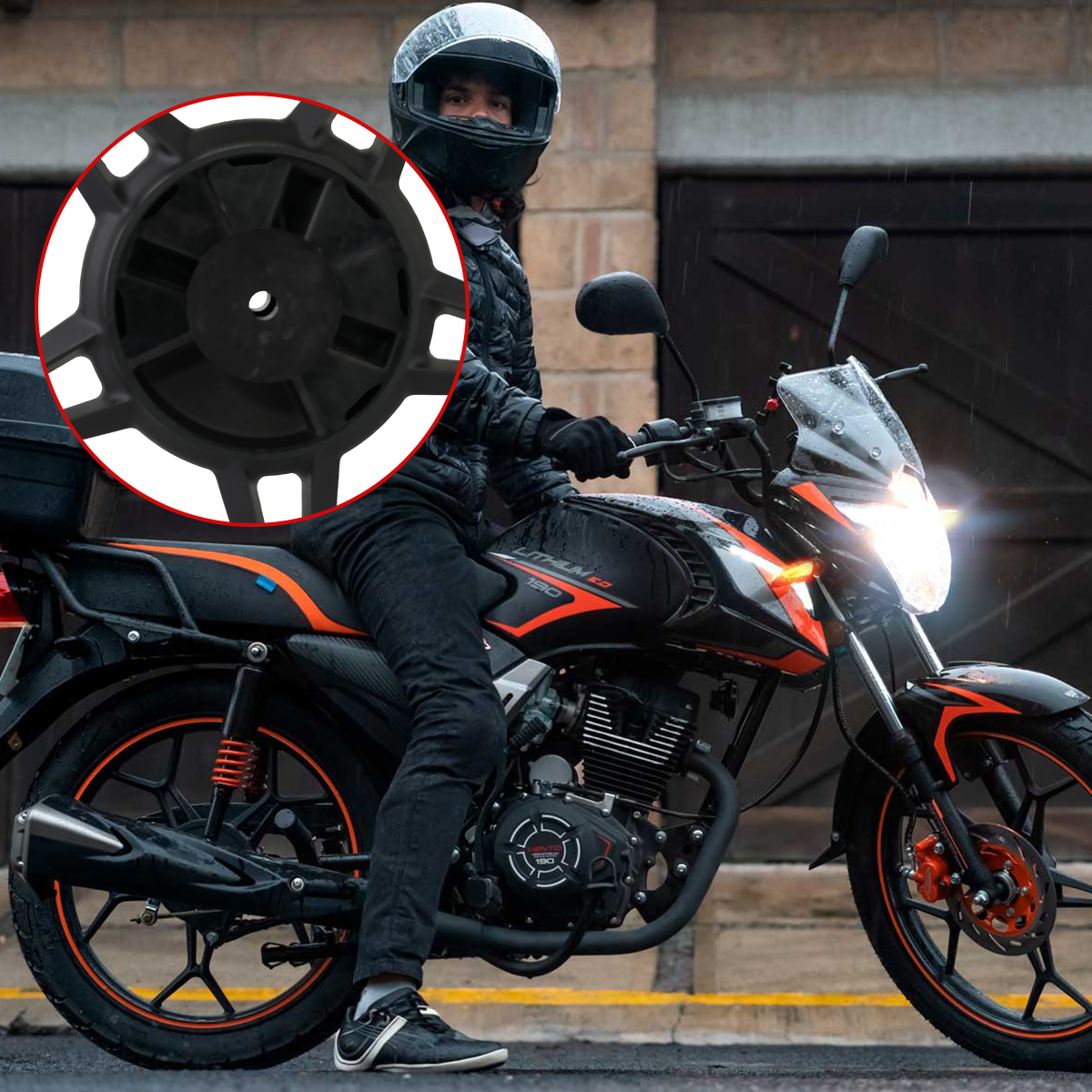 MXN0239 后网轮 RIN TRASERO 1.85X18