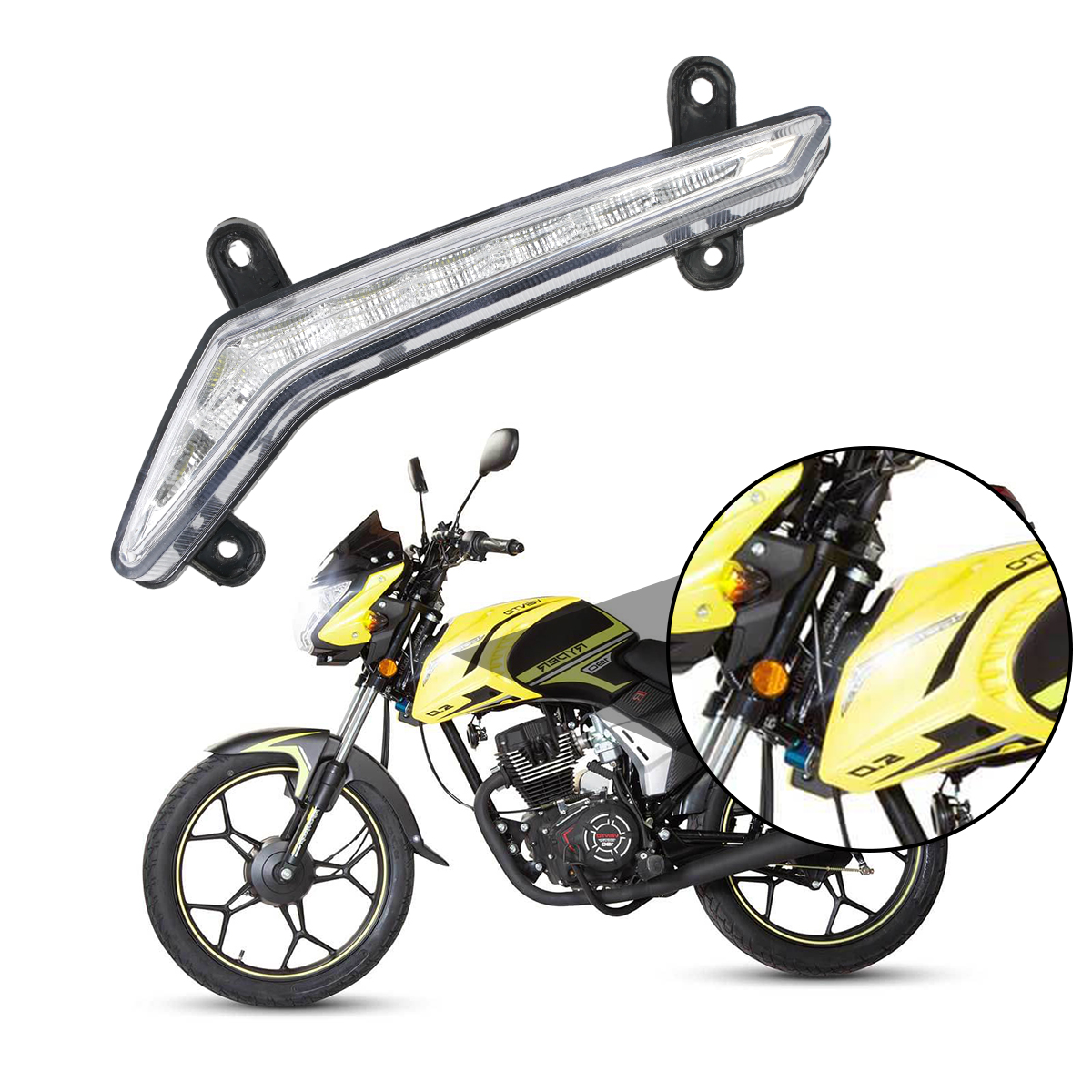 MXN0105 油箱护板装饰灯 Intermitentes de la placa protectora de la motocicleta