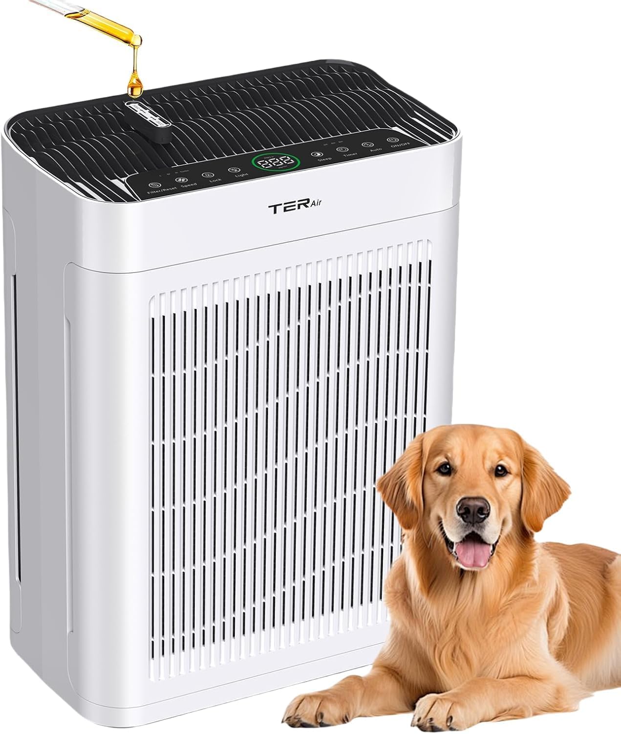 Purifier for Home Large Room Bedroom with HEPA Washable Pre-Filter