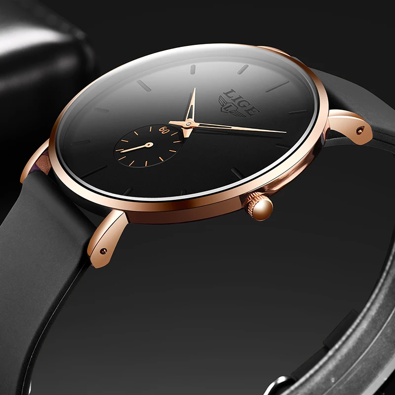 LIGE 2026 New Fashion Sports Mens Watches Top Brand Luxury Waterproof Simple Ultra-Thin Watch Men Quartz Clock Relogio Masculino