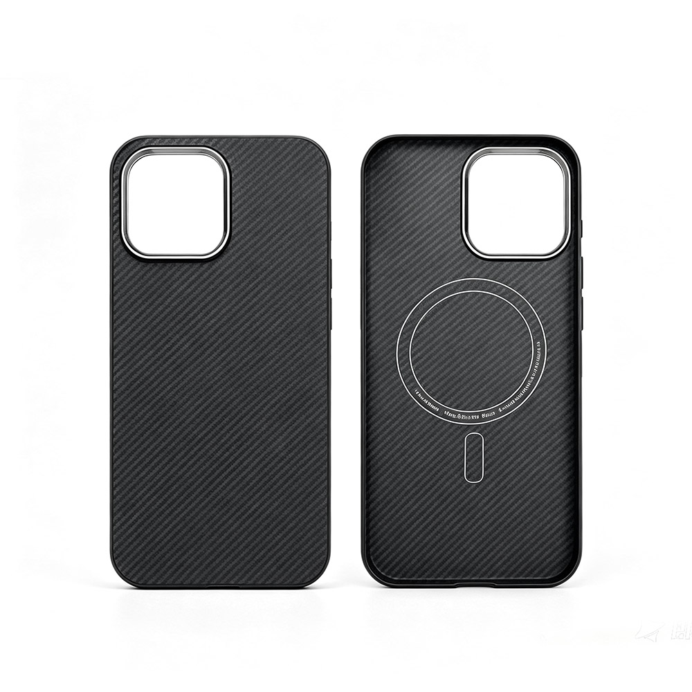 IF15PX01适用 iPhone15ProMax凯夫拉手机壳1500D磁吸苹果碳纤维保护套