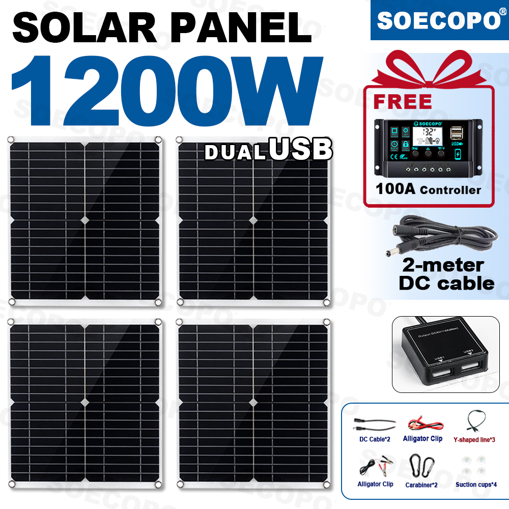 SEP-SP11-4PCS/4块面板套件带控制器和2米延长线