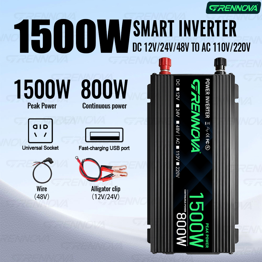 GRE-A-1500W Grennova Alpha系列逆变器修正波弦单压输入12V/24V/48V 转220V/110V