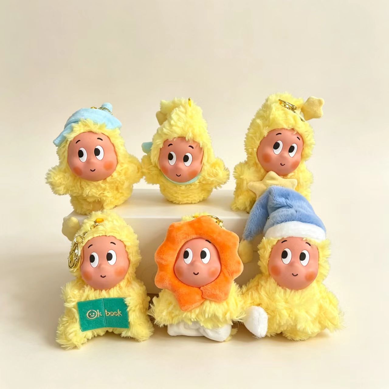 JB801692 搪胶精灵挂件 4寸 兔毛+PP棉