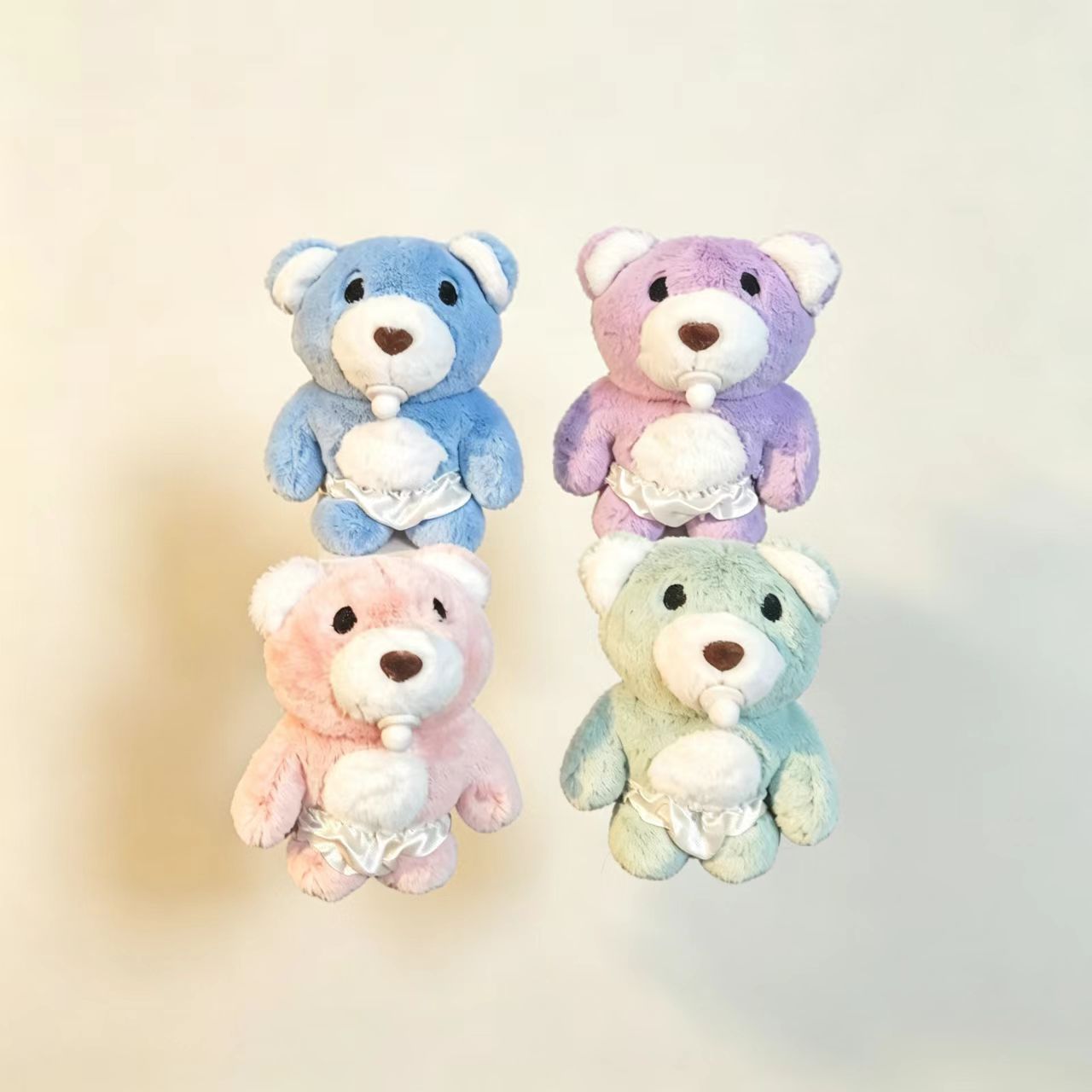 JB688-176 奶嘴熊挂件 4寸 精品绒+PP棉 需要其款式联系客服另接来图来样定制