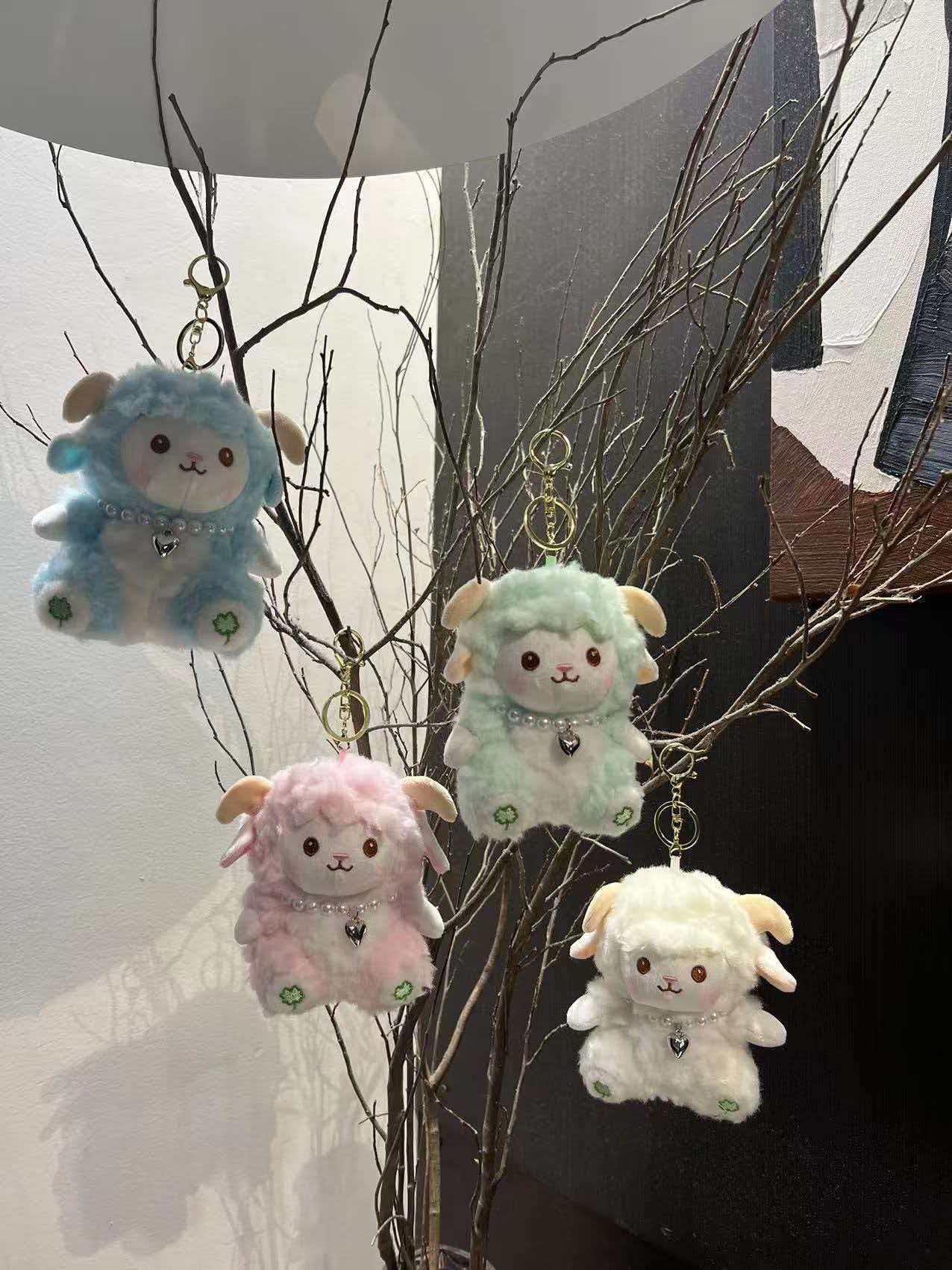 JB801499 项链羊挂件 4寸 羊驼绒+PP棉 需要其款式联系客服另接来图来样定制