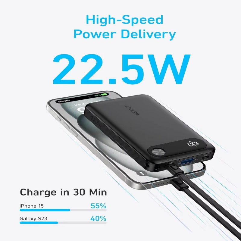 Anker 10000mAh移动电源挂绳带线版 6940268897087/6940268897094