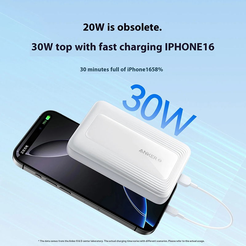 ANKER zolo10000毫安磁吸无线充电宝 自带支架 6978252853399/6978252853405