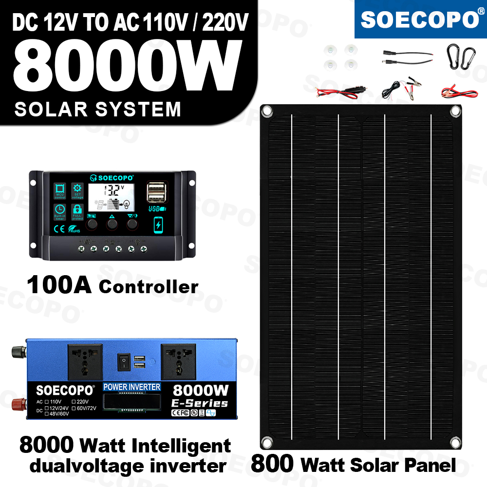SEP-31K-E8000 大套件太阳能板+控制器+逆变器